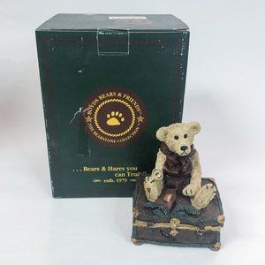 Boyds Bears and Friends 1994-95 "Grenville On Trunk" Music Box Figurine